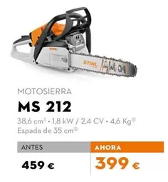 Stihl - Motosierra Ms 212