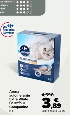 Carrefour - Arena Aglomerante Extra White Companino