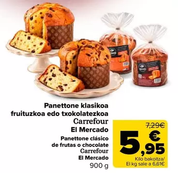 carrefour - Panettone Clasico De Frutas O Chocolate