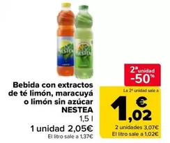 Nestea - Bebida Con Extractos De Te Limon, Maracuya O Limon Sin Azucar