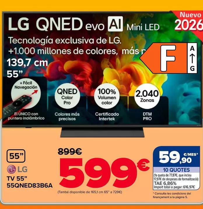 LG - Tv 55 55QNED83B6A
