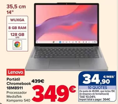 Lenovo - Portatil Chromebook 18M8911