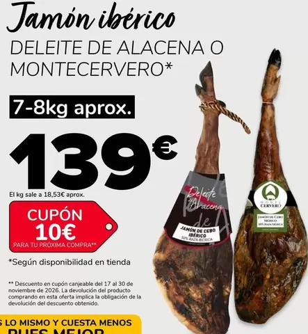 Deleite De Alacena/ Montecervero - Jamon Iberico