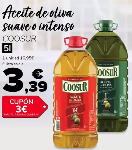 Coosur - Aceite De Oliva Suave O Intenso