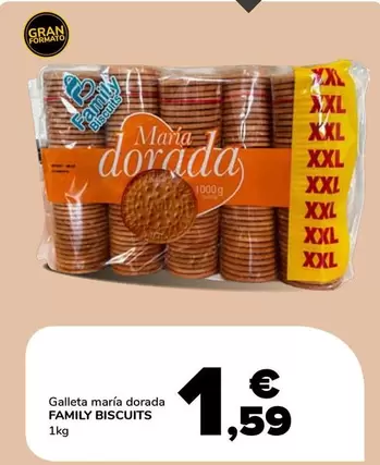 Family Biscuits - Galleta Maria Dorada