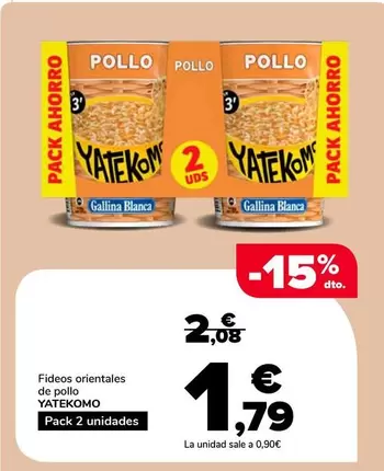 Yatekomo - Fideos Orientales De Pollo