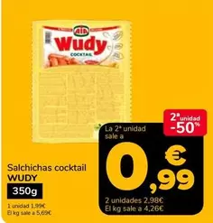 Aia - Salchichas Cocktail Wudy