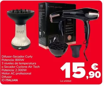 Id Italian - Difusor-Secador Curly