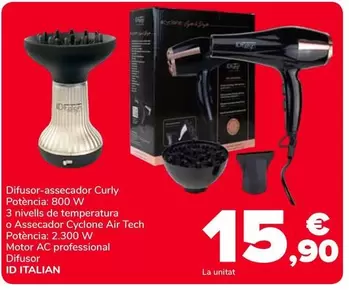 Id Italian - Difusor-Assecador Curly