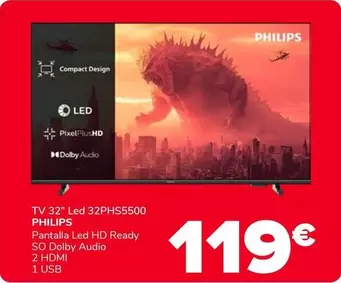 Philips - Tv 32" Led 32PHS5500