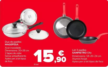 Magefesa/Sanpietro - Duo De Paelles/ Lot 3 Paelles 