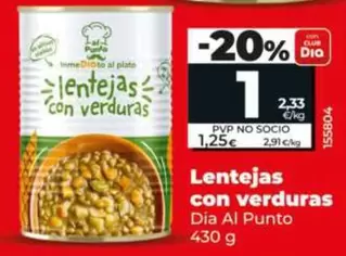 Dia Al Punto - Lentejas Con Verduras