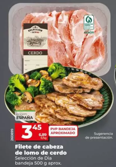 Seleccion De Dia - Filete De Cabeza De Lomo De Cerdo