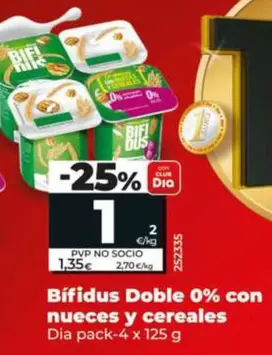 Dia - Bifidus Doble 0% Con Nueces Y Cereales