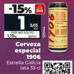 Estrella Galicia - Cerveza Especial 1906