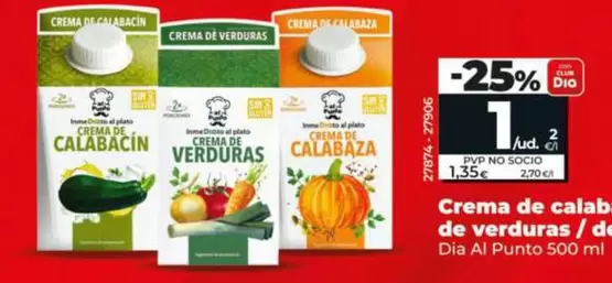 Dia Al Punto - Crema De Calabacín / De Verduras / De Calabaza