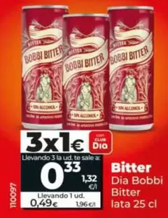 Dia Bobbi Bitter - Bitter