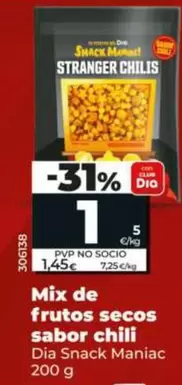 Dia Snack Maniac - Mix De Frutos Secos Sabor Chili