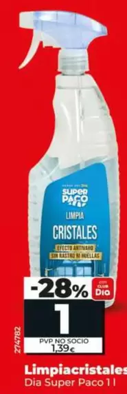 Dia Super Paco - Limpiacristales