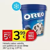 Oreo - Helado Sabor Vainilla Con Galleta Al Cacao