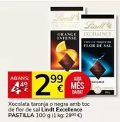 Lindt - Excellence Xocolata Taronja O Negra Amb Toc De Flor De Sal