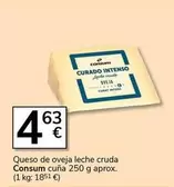 Consum - Queso De Oveja Leche Cruda Cuna