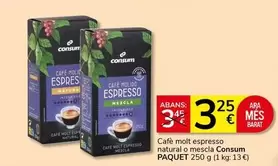 Consum - Café Molt Espresso Natural O Mescla