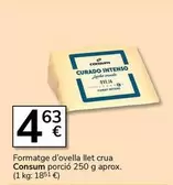 Consum - Formatge D'ovella Llet Crua