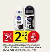 Nivea - Black&white Invisible Desodorant Roll-On
