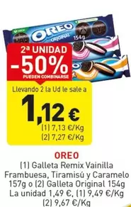 Oreo - Galleta Remix Vainilla Frambuesa, Tiramisù Y Caramelo