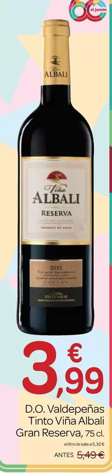 Gran Reserva - D.O.Valdepenas Tinto Vina Albali