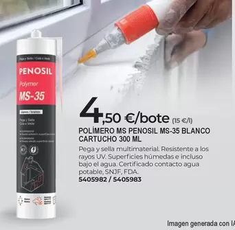 Penosil - Polimero Ms Ms-35 Blanco Cartucho 300 Ml
