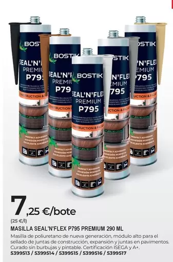 bostik - Masilla Seal'n'flex 795 Premium 200 Ml