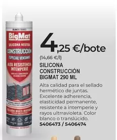 Bigmat - Silicona Construcción
