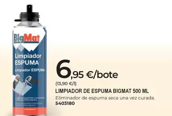 Bigmat - Limpiador De Espuma