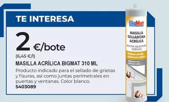 Bigmat - Masilla Acrílica