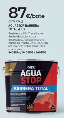 Total - Aguastop Barrera  4 Kg
