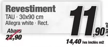 Tau - Revestiment