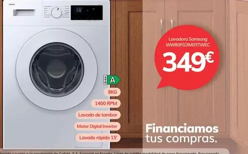 Samsung - Lavadora WW80FG3M05TWEC