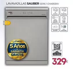 Sauber - Lavavajillas Serie 1-dw6103xv