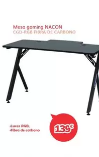 gaming - Mesa Gaming Cgd-rgb Fibra De Carbono