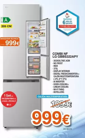 LG - Combi Nf GBBS322APY