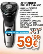 Philips - Afeitadora S3143/00