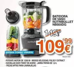 Sistema - Batidora De Vaso NB500DG