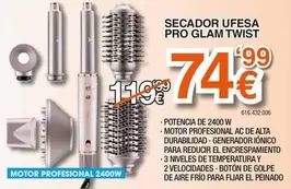 Ufesa - Secador  Pro Glam Twist