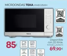 Teka - Microondas Mweg25wh