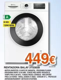 Balay - Rentadora 3TS382B