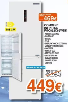 infiniton - Combi Nf Infiniton FG852C85WDK