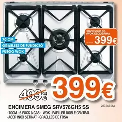 smeg - Encimera SRV576GH5 Ss