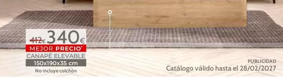 Canapé Elevable